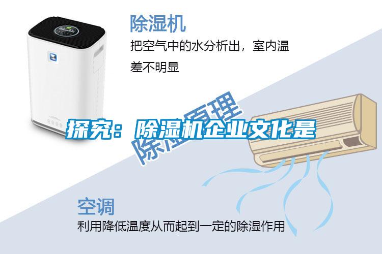 探究：除濕機企業文化是
