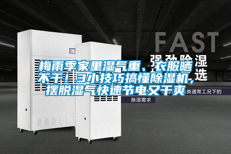 梅雨季家里濕氣重、衣服曬不干!3小技巧搞懂除濕機,擺脫濕氣快速節(jié)電又干爽