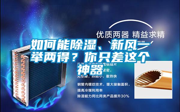 如何能除濕、新風(fēng)一舉兩得?你只差這個(gè)神器
