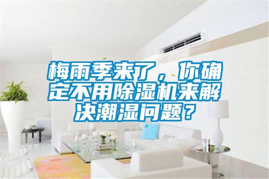 梅雨季來了，你確定不用除濕機來解決潮濕問題？