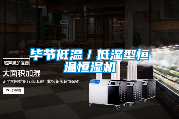 畢節低溫/低濕型恒溫恒濕機