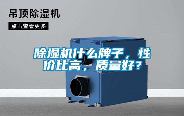 除濕機什么牌子，性價比高，質量好？